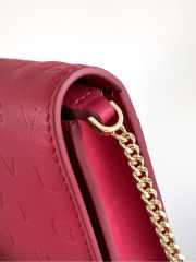 Uubags Bvlgari Logo chain wallet in pink calfskin 19x10.5x4.5cm - 6