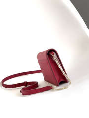 Uubags Bvlgari Logo chain wallet in pink calfskin 19x10.5x4.5cm - 2