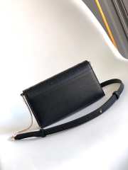 Uubags Bvlgari Logo chain wallet in black calfskin 19x10.5x4.5cm - 6