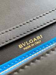 Uubags Bvlgari Logo chain wallet in black calfskin 19x10.5x4.5cm - 3