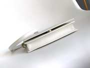 Uubags Bvlgari Logo chain wallet in white calfskin 19x10.5x4.5cm - 3