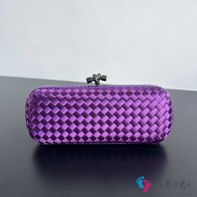 Uubags Bottega Veneta Minaudière Clutch In Dark Purple 25x10x5cm - 1