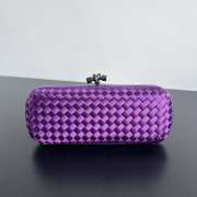 Uubags Bottega Veneta Minaudière Clutch In Dark Purple 25x10x5cm - 1