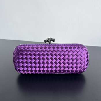 Uubags Bottega Veneta Minaudière Clutch In Dark Purple 25x10x5cm