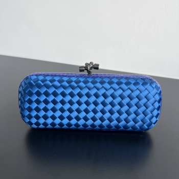 Uubags Bottega Veneta Minaudière Clutch In Dark Blue 25x10x5cm