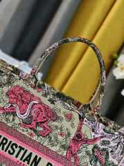 Uubags Large Dior Dioriviera Book Tote Bag Pink Beige 41.5x34.5x16cm - 6