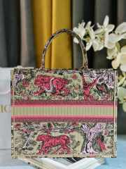 Uubags Large Dior Dioriviera Book Tote Bag Pink Beige 41.5x34.5x16cm - 3
