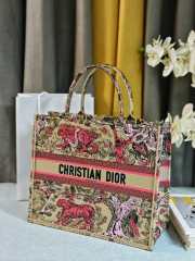 Uubags Large Dior Dioriviera Book Tote Bag Pink Beige 41.5x34.5x16cm - 2