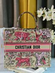 Uubags Large Dior Dioriviera Book Tote Bag Pink Beige 41.5x34.5x16cm - 1