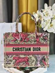 Uubags Medium Dior Dioriviera Book Tote Bag Pink Beige 36.5x28x14cm  - 1