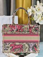 Uubags Medium Dior Dioriviera Book Tote Bag Pink Beige 36.5x28x14cm  - 3