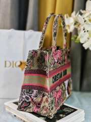 Uubags Medium Dior Dioriviera Book Tote Bag Pink Beige 36.5x28x14cm  - 2