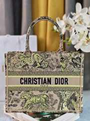 Uubags Medium Dior Dioriviera Book Tote Bag 'Yellow Toile' 36x27.5x16.5cm - 1