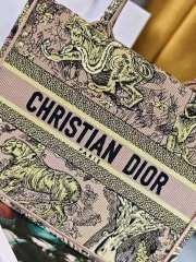 Uubags Medium Dior Dioriviera Book Tote Bag 'Yellow Toile' 36x27.5x16.5cm - 3