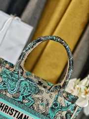 Uubags Small Dior Dioriviera Book Tote Bag Blue Beige 26.5x21x14cm - 4