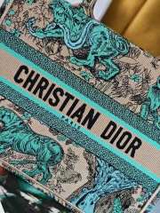 Uubags Medium Dior Dioriviera Book Tote Bag Blue Beige 36x27.5x16.5cm - 6