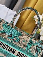 Uubags Medium Dior Dioriviera Book Tote Bag Blue Beige 36x27.5x16.5cm - 3