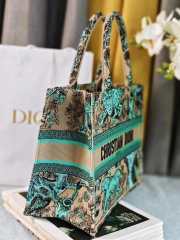 Uubags Medium Dior Dioriviera Book Tote Bag Blue Beige 36x27.5x16.5cm - 2