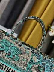 Uubags Large Dior Dioriviera Book Tote Bag Blue Beige 41.5x34.5x16cm - 6