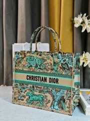 Uubags Large Dior Dioriviera Book Tote Bag Blue Beige 41.5x34.5x16cm - 3
