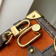 Uubags Louis Vuitton M15072 Side Trunk MM Bag Suede Calfskin Leather In Orange 23.5x16x8.5cm - 6