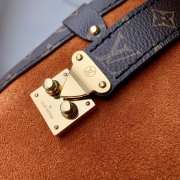 Uubags Louis Vuitton M15072 Side Trunk MM Bag Suede Calfskin Leather In Orange 23.5x16x8.5cm - 4