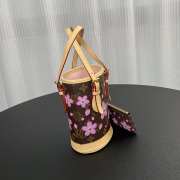 Uubags Louis Vuitton M13417 LV x TM Nano Bucket In Sakura Brown 13x17x9cm - 6