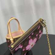Uubags Louis Vuitton M13417 LV x TM Nano Bucket In Sakura Brown 13x17x9cm - 4