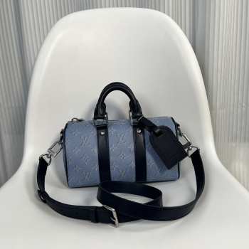 Uubags Louis Vuitton M14681 Keepall Bandoulière 25 Bag In Sky Blue 25x15x11cm