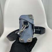 Uubags Louis Vuitton M15035 Soul Trunk Monogram Heritage Coated Canvas In Blue 19x15x7cm - 6