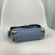 Uubags Louis Vuitton M15035 Soul Trunk Monogram Heritage Coated Canvas In Blue 19x15x7cm - 4