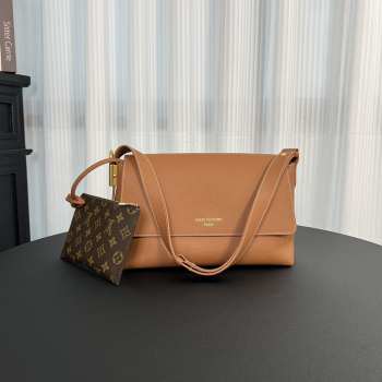 Uubags Louis Vuitton M13151 Low Key Messenger Bag In Cognac Brown 30x18x12cm