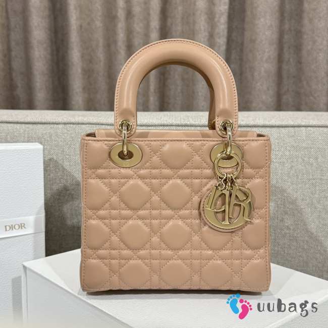 Uubags Small Lady Dior My ABCDior Bag Pink Cannage Lambskin 20x18x8cm - 1