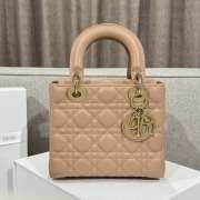 Uubags Small Lady Dior My ABCDior Bag Pink Cannage Lambskin 20x18x8cm - 1