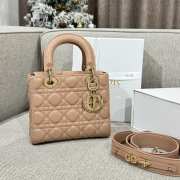 Uubags Small Lady Dior My ABCDior Bag Pink Cannage Lambskin 20x18x8cm - 6