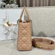 Uubags Small Lady Dior My ABCDior Bag Pink Cannage Lambskin 20x18x8cm - 4