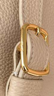 Uubags Loro Piana Extra Drawstring backpack L27 Calfskin In Beige/Sun Gold 25x27x14cm - 3