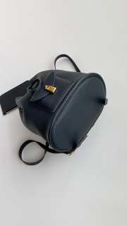 Uubags Loro Piana Extra Drawstring backpack L27 Calfskin In Black/Sun Gold 25x27x14cm - 3