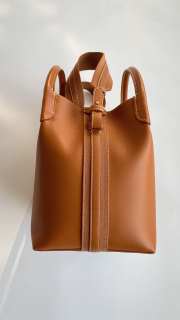 Uubags Loro Piana Large Bale Bag Smooth Calfskin In Warm Tan 28x36x22cm - 2