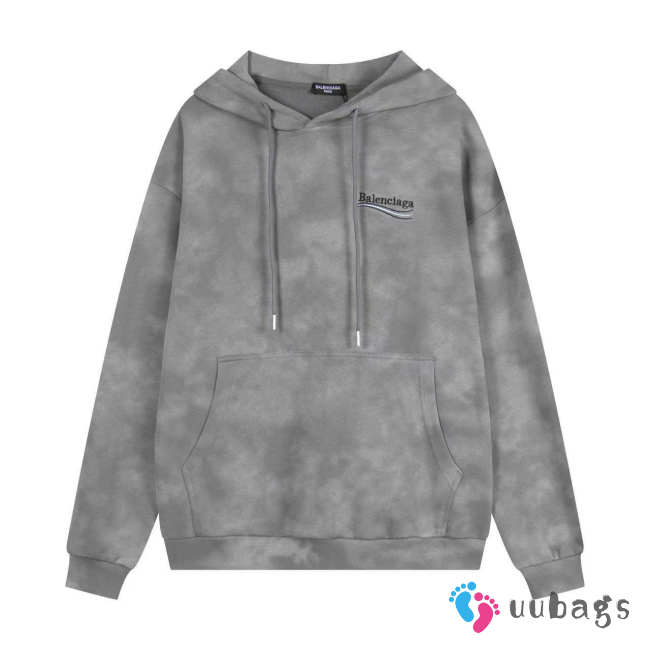 Uubags Balenciaga Turquoise Pullover Hoodie Grey - 1