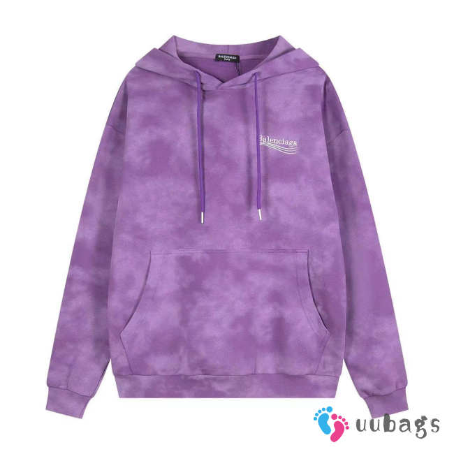 Uubags Balenciaga Turquoise Pullover Hoodie Purple - 1