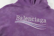 Uubags Balenciaga Turquoise Pullover Hoodie Purple - 3