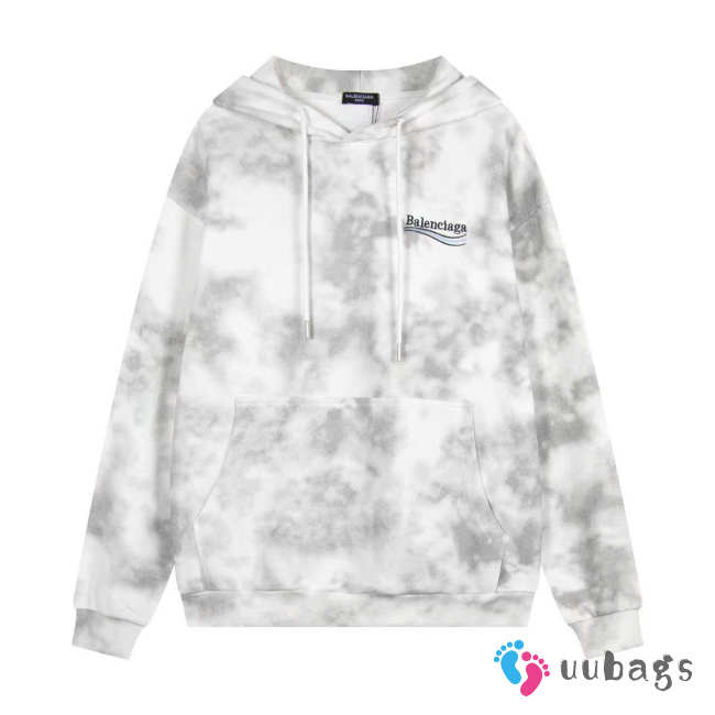 Uubags Balenciaga Turquoise Pullover Hoodie White - 1