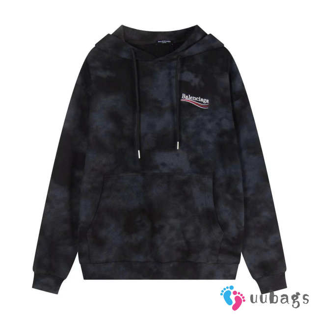 Uubags Balenciaga Turquoise Pullover Hoodie Black - 1
