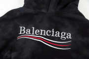 Uubags Balenciaga Turquoise Pullover Hoodie Black - 2