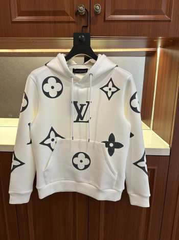 Uubags Louis Vuitton Monogram Hoodie In White