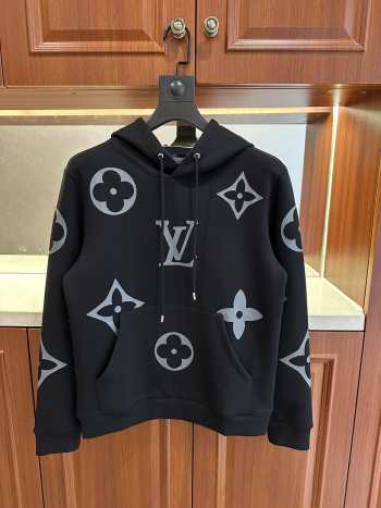 Uubags Louis Vuitton Monogram Hoodie In Black