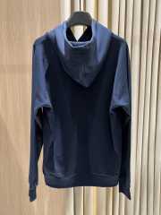 Uubags Celine anchor 70's hoodie in cotton fleece in navy/ cream - 6