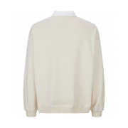 Uubags Louis Vuitton 1AHW27 Embellished Half Zip Sweatshirt In Light Beige - 6
