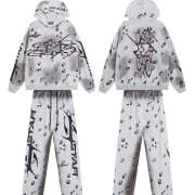 Uubags Hellstar Uniform Hoodie and Pants Grey (Full Set) - 1